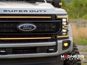 Ford Super Duty LED Grille - XBG Series - Morimoto - Black - White DRL Ford Super Duty LED Grille - XBG Series - Morimoto - Black - White DRL